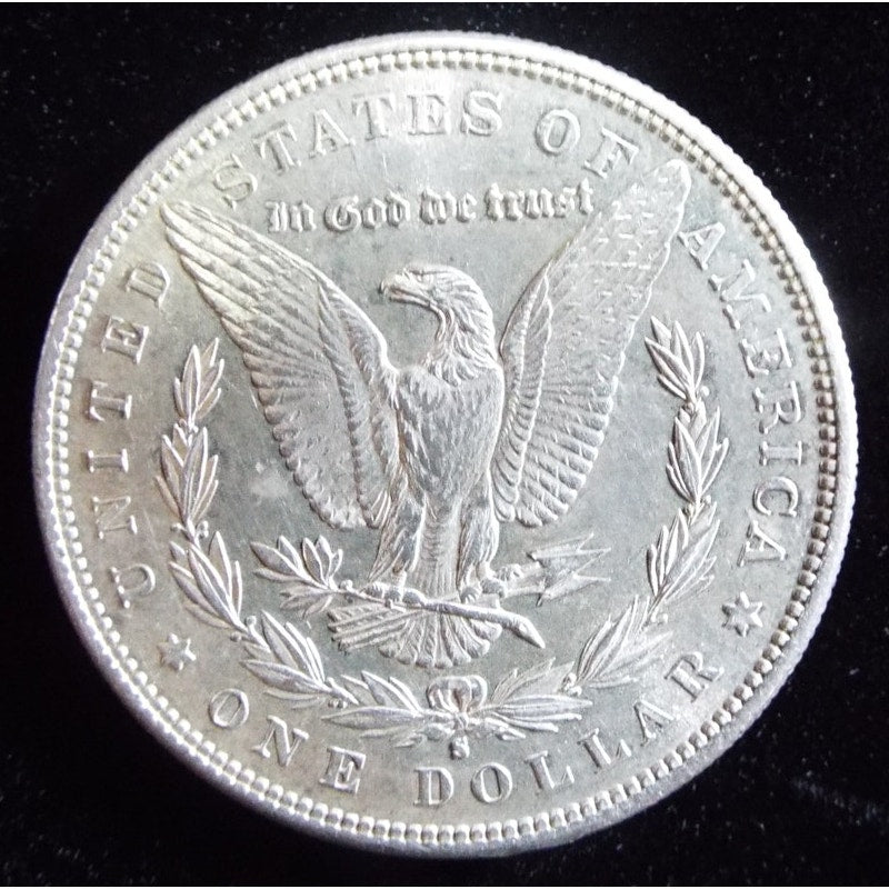 1881 S Morgan Silver Dollar reverse Proof Like PL strong strike