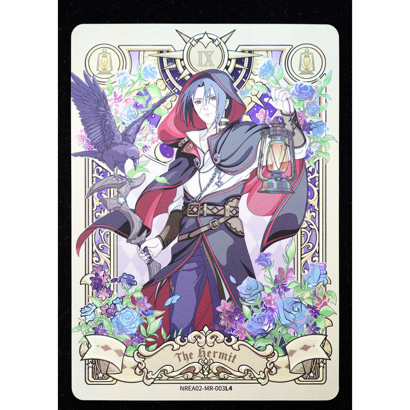 Itachi Uchiha NREA02-MR-003L4 Miracle Rare foil Naruto card front