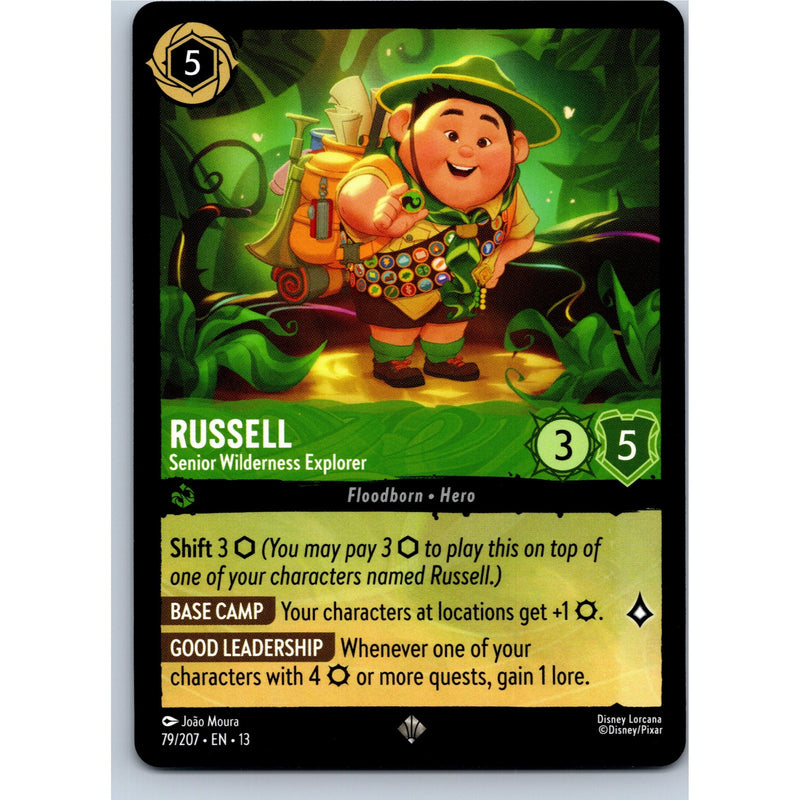 Lorcana Russell - Senior Wilderness Explorer 79/207 AOTV Super Rare Nonfoil NM