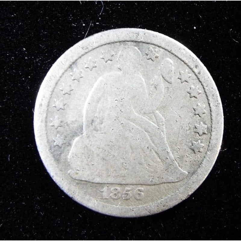 1856-O Seated Liberty Dime obverse