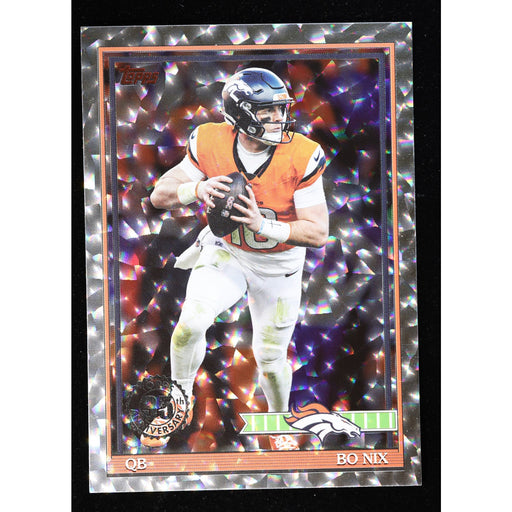 2026 Topps Flagship Bo Nix 1991 Crackle Foil 91TF-31 — front