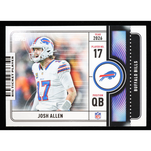 2026 Topps Flagship Josh Allen Big Ticket Players BTP-2 Football Card front