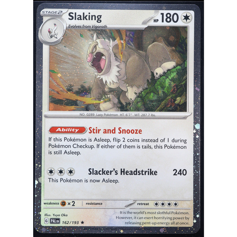 Pokemon Slakoth Vigoroth Slaking Paldea Evolved Cosmos Holo Set