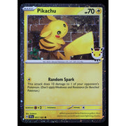 2026 Pokémon Day Pikachu 051/162 Stamped Cosmos Holo Promo Near Mint front