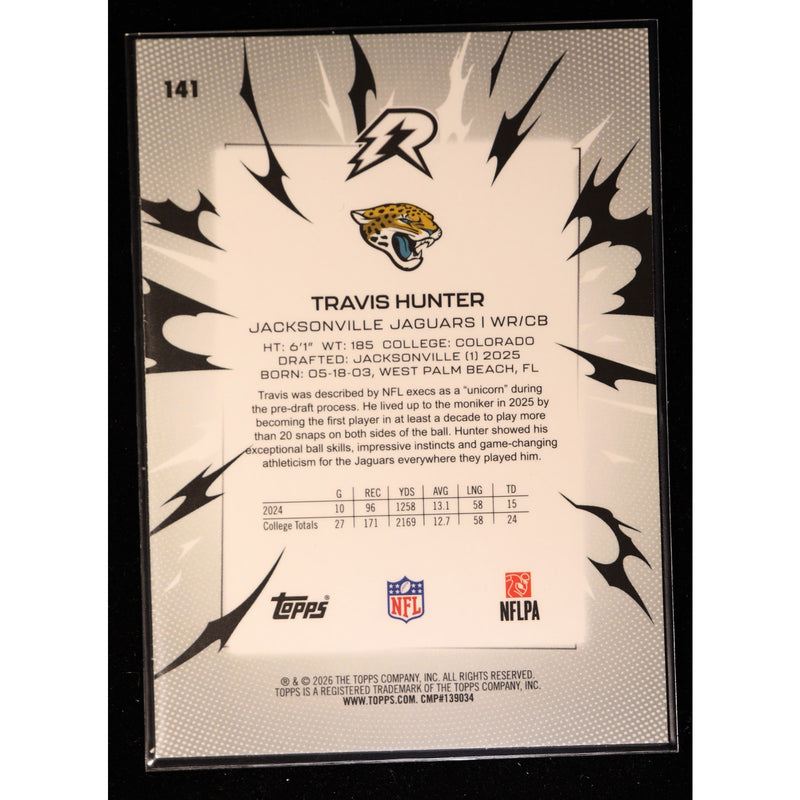 2025 Topps Resurgence Travis Hunter RC #141 Prism — Near Mint