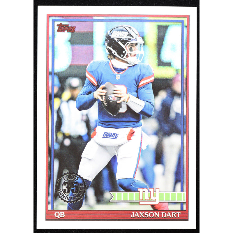2026 Topps Football Jaxson Dart RC 1991 Topps 91TF-33 – Near Mint
