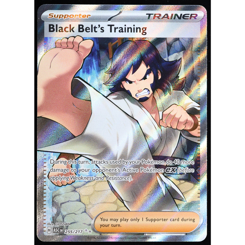 Pokemon Black Belt's Training 255/217 Ascended Heroes Full Art Holo NM