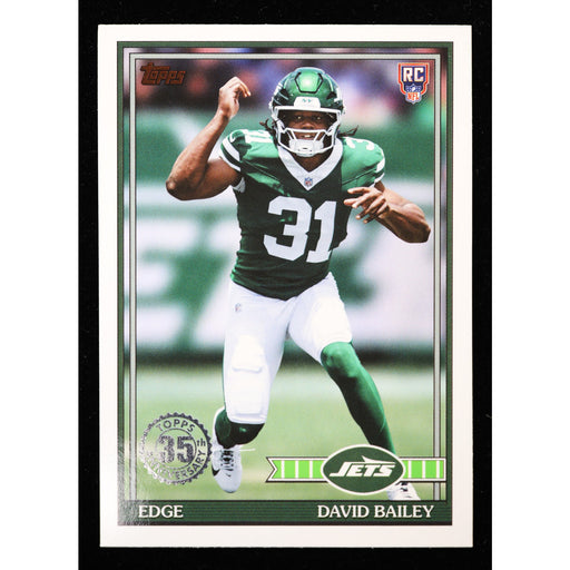 2026 Topps Flagship David Bailey RC 1991 Topps 91TR-43 Football front