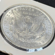 1884 O Morgan Silver Dollar reverse close view strong luster