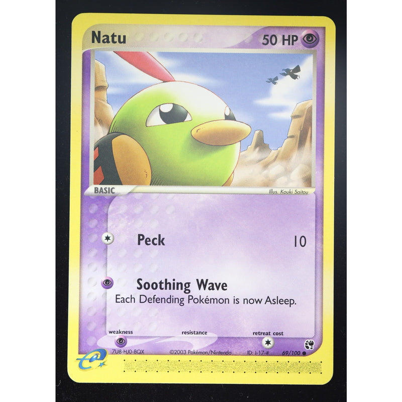 Pokemon Natu 69/100 EX Sandstorm Non-Holo English LP