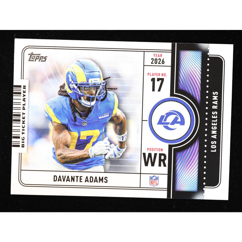 2026 Topps Flagship Davante Adams Big Ticket Player BTP-18 — Near Mint