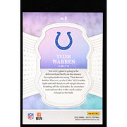2025 Panini Select Certified Tyler Warren RC #8 Football Card back