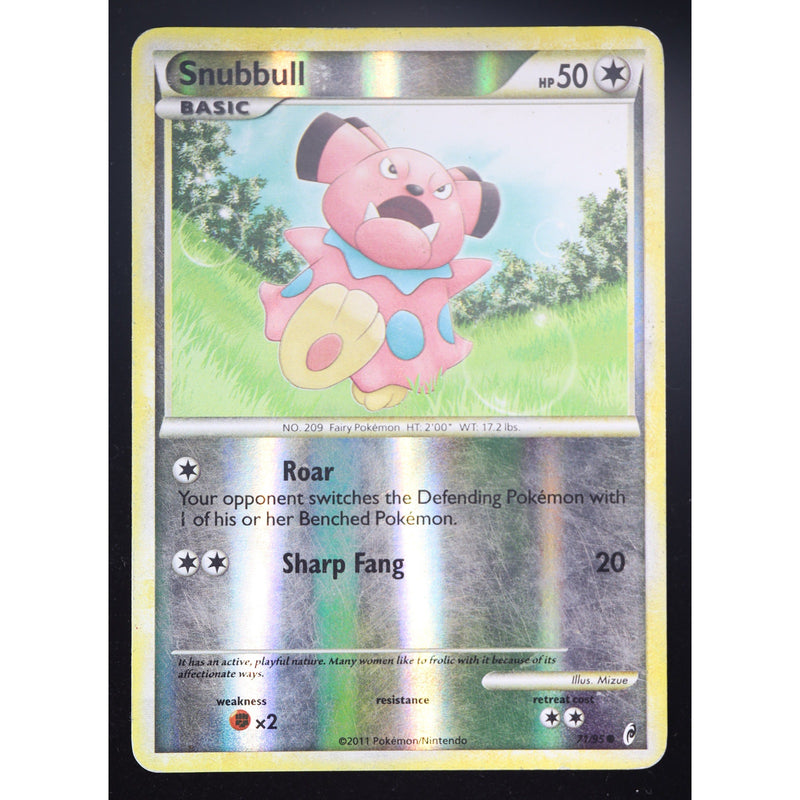 Pokemon Snubbull 71/95 Call of Legends Reverse Holo English LP