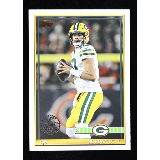 2026 Topps Flagship Jordan Love 1991 Topps Football 91TF-42 — front