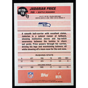 2026 Topps Flagship Jadarian Price RC 1991 Topps 91TR-10 Football back