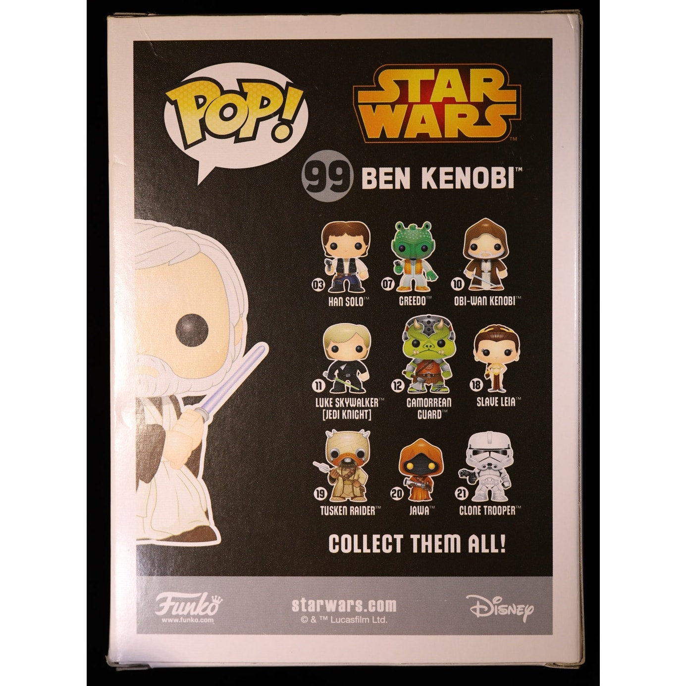 Funko Pop Star Wars Ben Kenobi #99 Smuggler's Bounty Exclusive Vinyl Figure