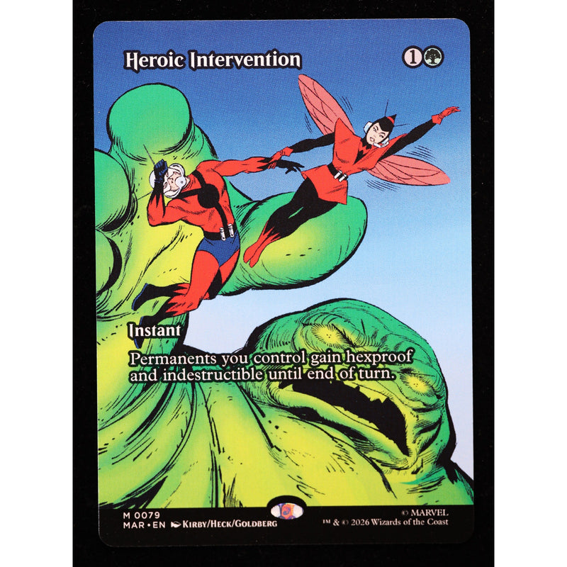 Heroic Intervention 0079 MAR borderless source material Magic: The Gathering card, front view, Near Mint nonfoil.