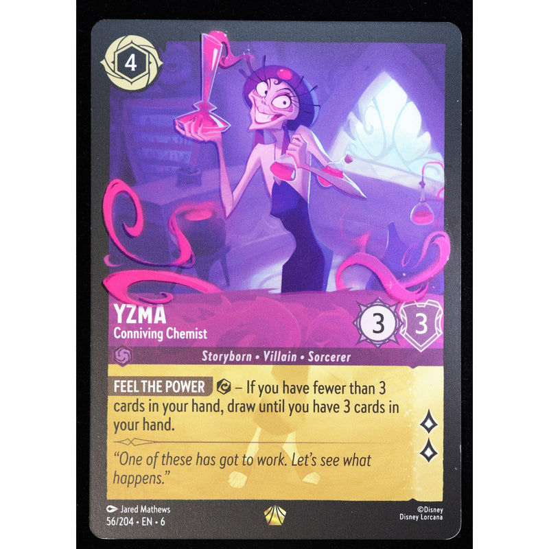 Disney Lorcana Yzma Conniving Chemist 56/204 Legendary Nonfoil – Near Mint