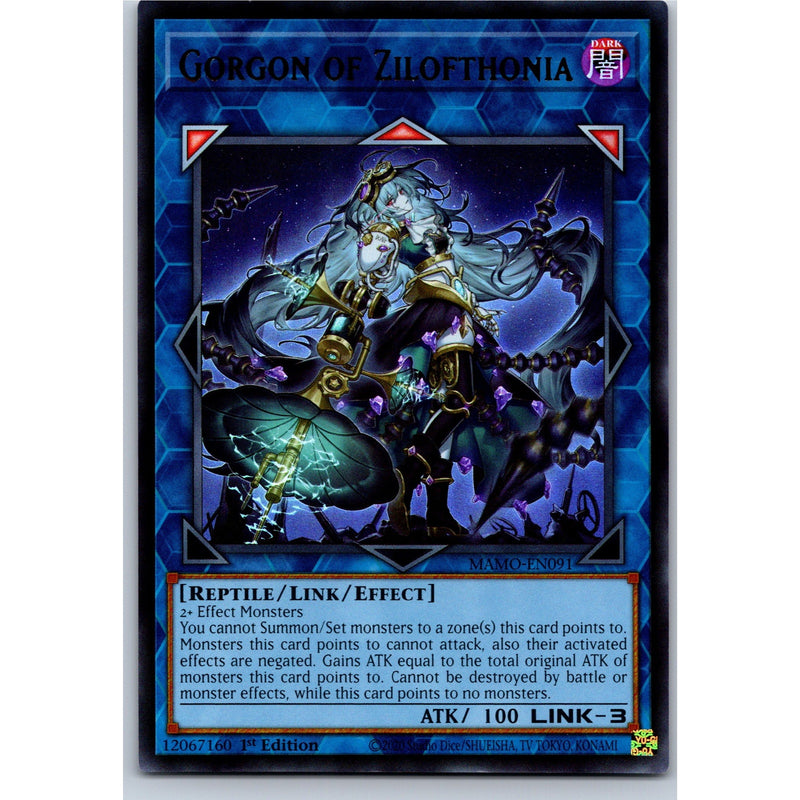 Yu-Gi-Oh! Gorgon of Zilofthonia MAMO-EN091 Ultra Rare 1st Ed NM