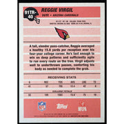 2026 Topps Flagship Reggie Virgil RC 1991 Topps 91TR-40 Football back