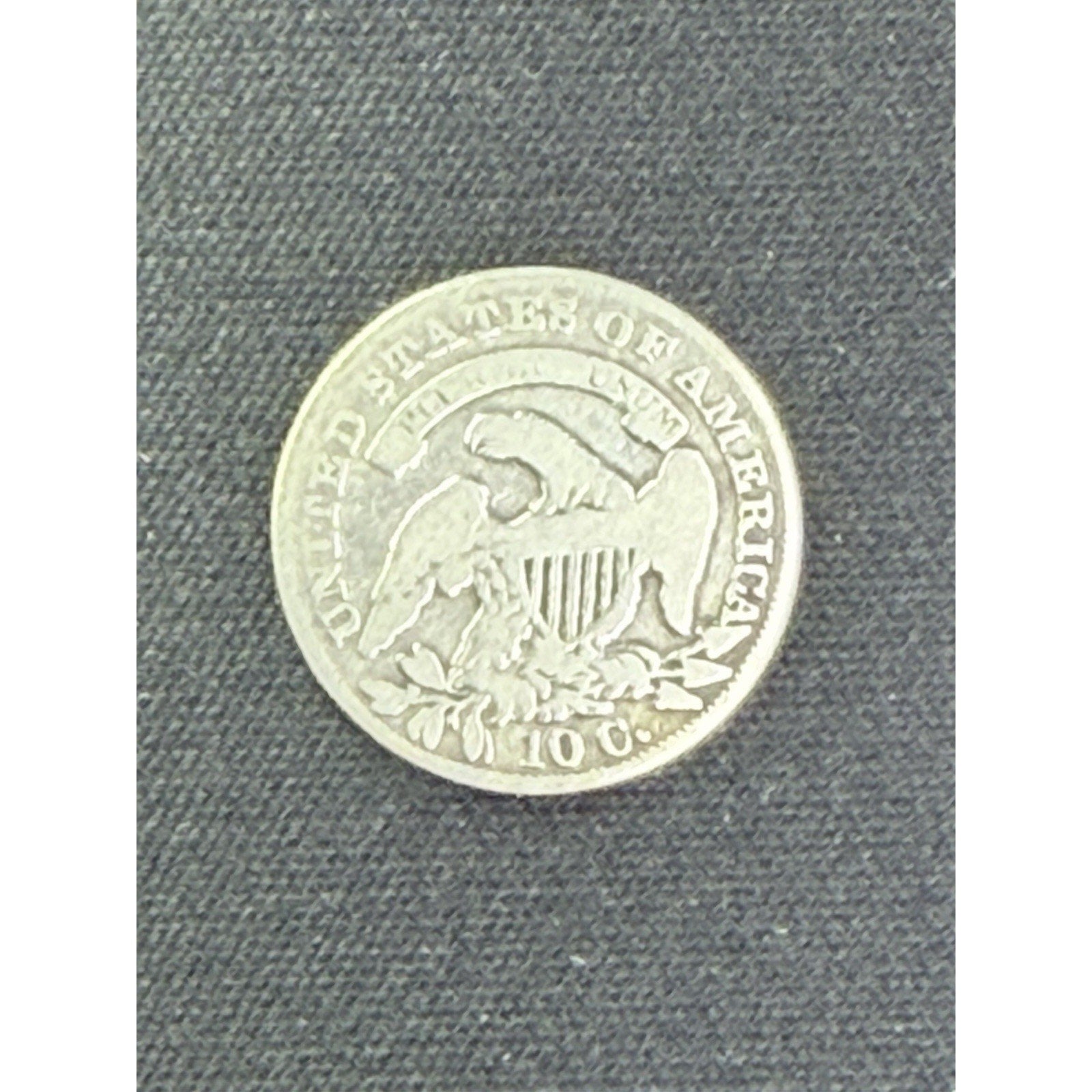 1834 Large 4 Capped Bust Dime obverse close detail