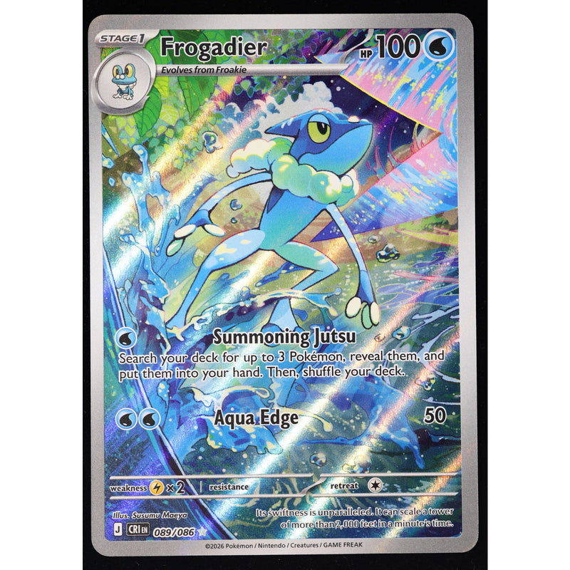 Pokemon Frogadier 089/086 CRI Illustration Rare Holo English NM