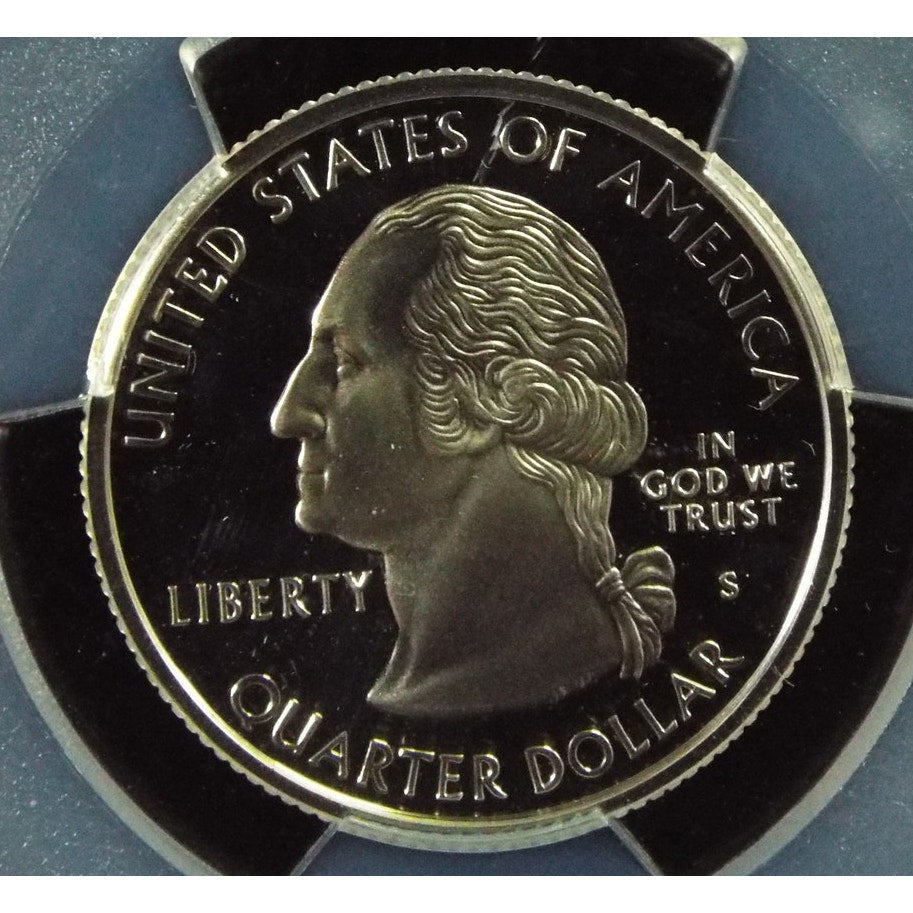 PCGS PR70DCAM 1999-S Connecticut silver proof quarter slab