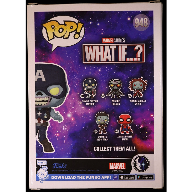 Funko Pop Marvel What If Zombie Captain America #948 Funko Exclusive