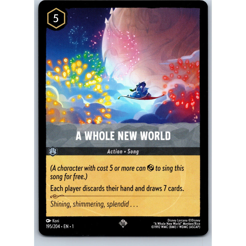 Disney Lorcana A Whole New World 195/204 The First Chapter Super Rare Nonfoil NM