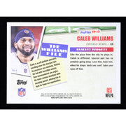 2026 Topps Flagship Caleb Williams Profiles TP-19 Bears Football back