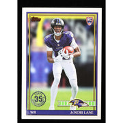 2026 Topps Flagship Ja'Kobi Lane RC 1991 Topps 91TR-31 Ravens Football front