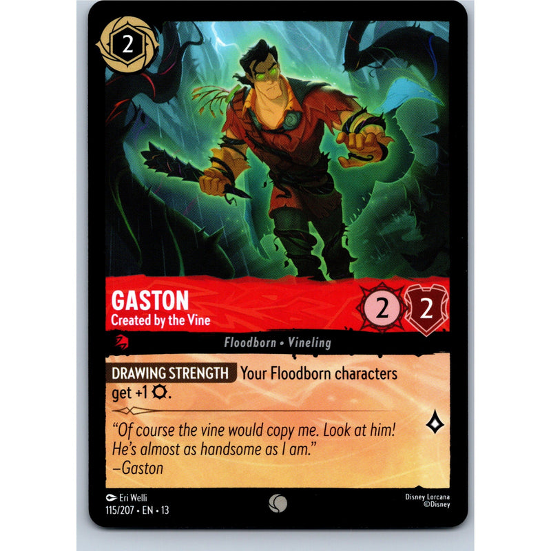 Disney Lorcana Gaston - Created by the Vine 115/207 AOTV Common Nonfoil NM
