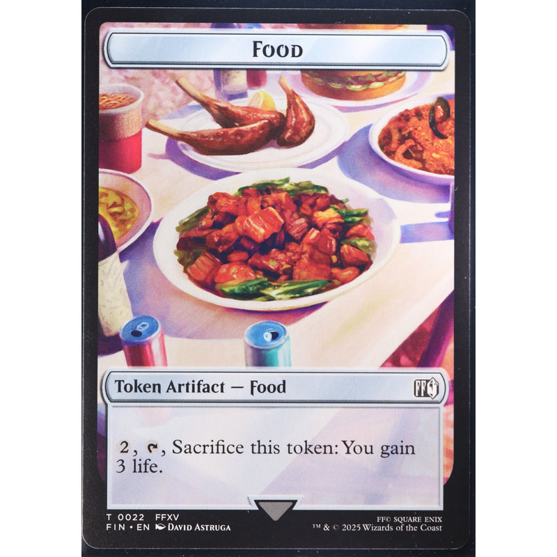 MTG Hero Food Double Sided Token Final Fantasy Foil English NM
