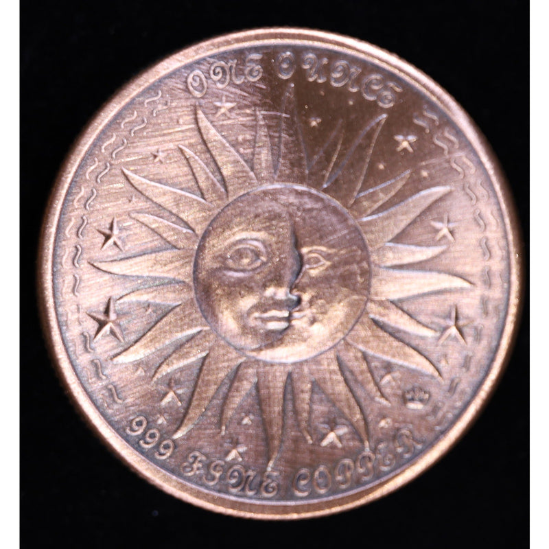 Monarch Precious Metals 1 oz .999 Fine Copper Zodiac Round | Taurus