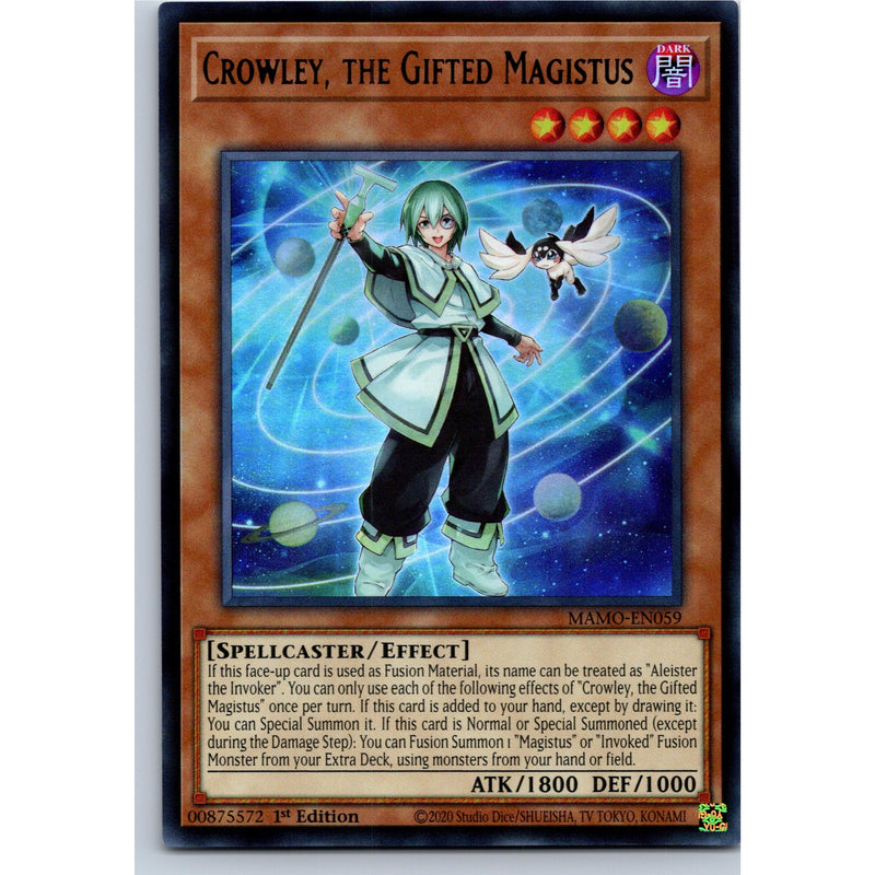 Yu-Gi-Oh! Crowley, the Gifted Magistus MAMO-EN059 Ultra Rare 1st Ed NM