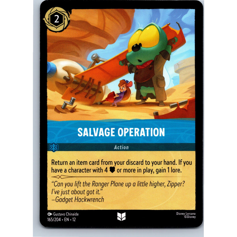 Disney Lorcana Salvage Operation 169/204 WU Uncommon Nonfoil NM
