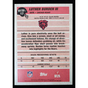 2026 Topps Flagship Luther Burden III 91TF-17 Crackle Foil Football back