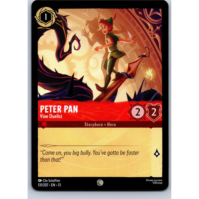 Disney Lorcana Peter Pan - Vine Duelist 131/207 AOTV Common Nonfoil NM