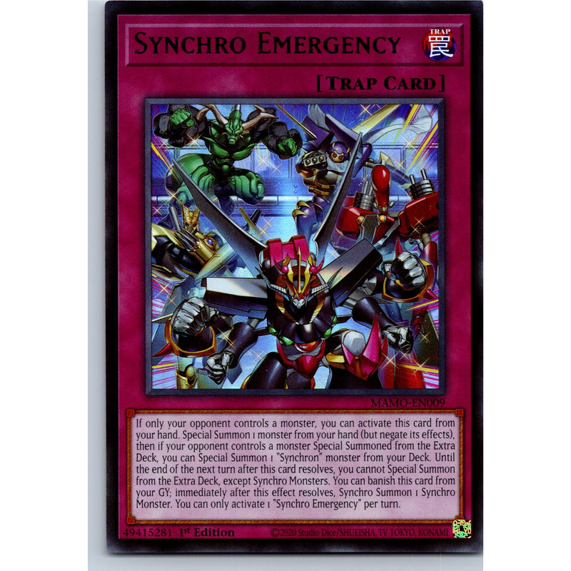Yu-Gi-Oh! Synchro Emergency MAMO-EN009 Ultra Rare 1st Ed NM