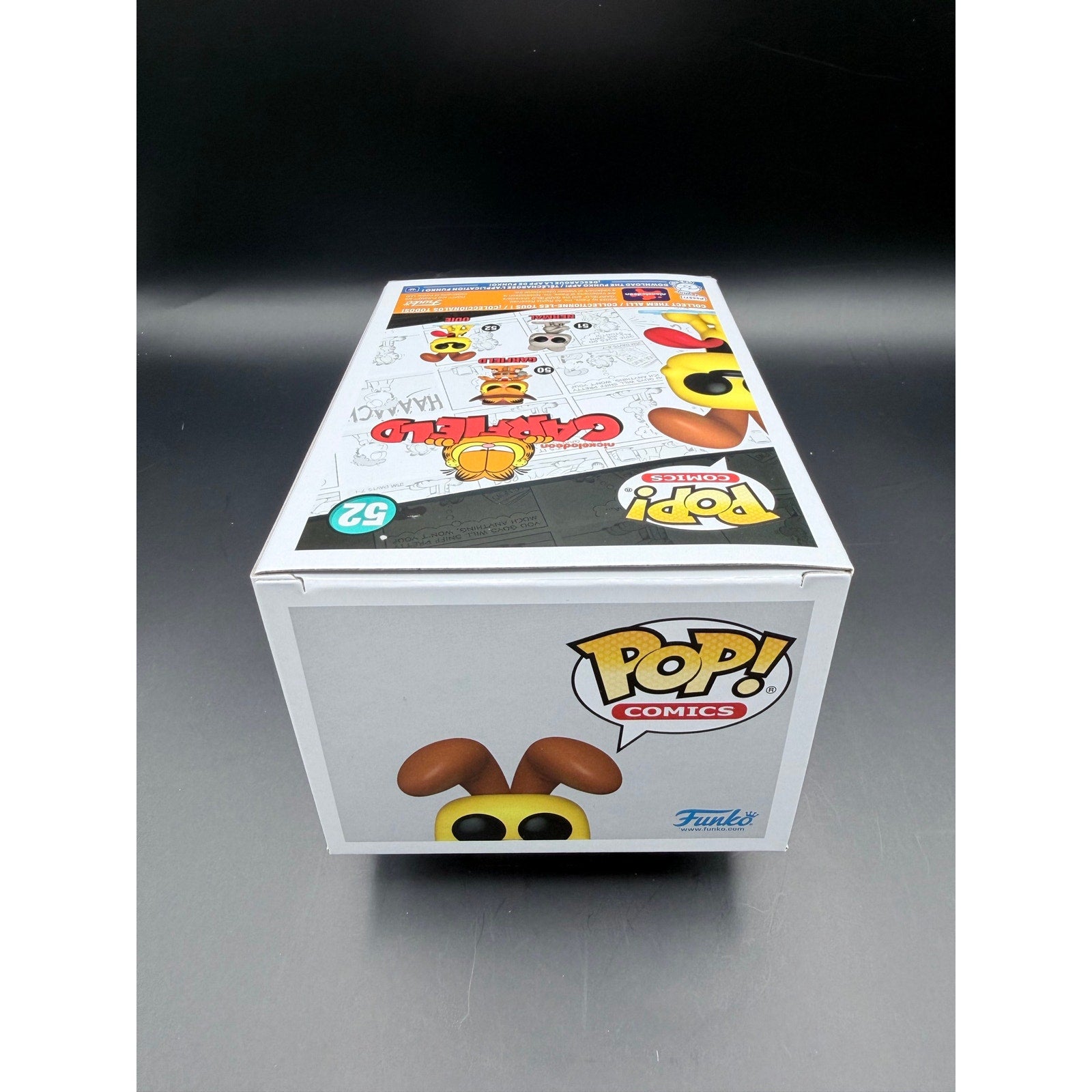 Funko Pop Odie 52 Garfield Comics top box view