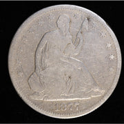 1877-S Seated Liberty Half Dollar Silver 50C Coin obverse