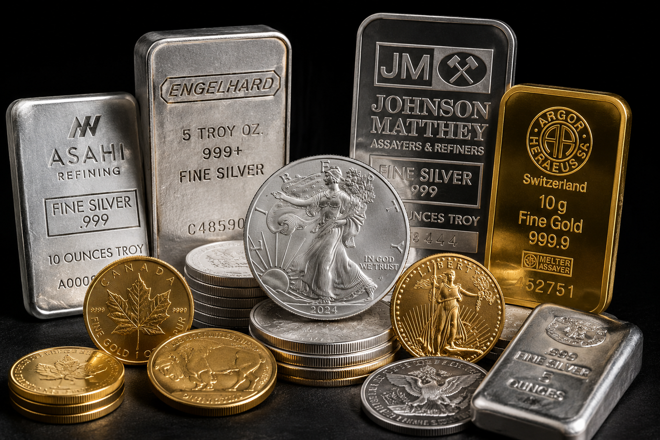 Shop Gold and Silver Bullion