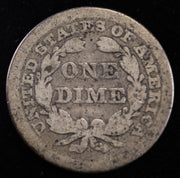 1845 P Seated Liberty Dime reverse early silver 10C coin