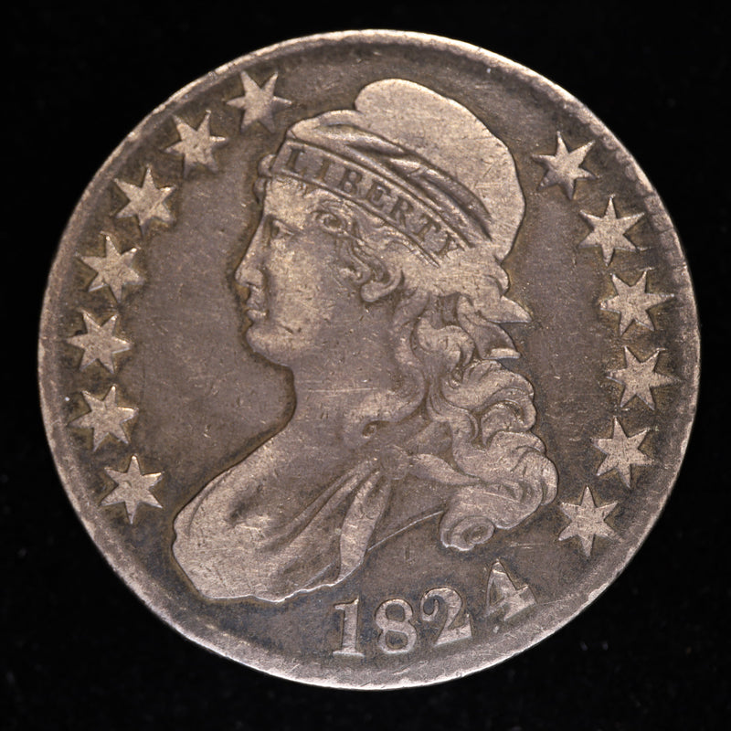 1824/4 Overdate Bust Half Dollar Obverse