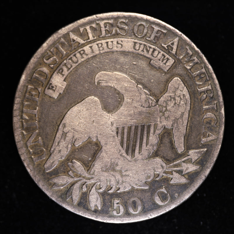 1824/4 Overdate Capped Bust Half Dollar Reverse