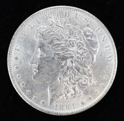 1884-O Morgan Silver Dollar BU MS62+ Strong Luster New Orleans Obverse