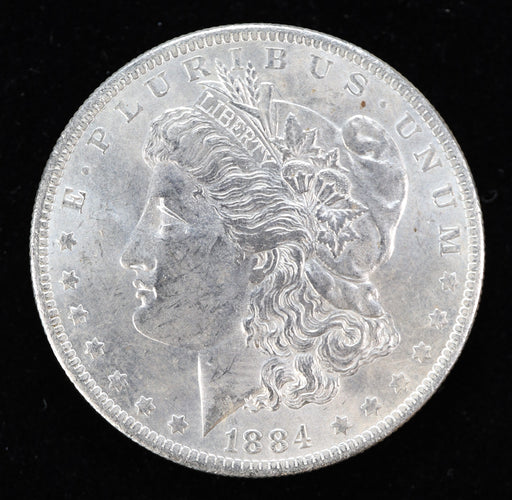 1884-O Morgan Silver Dollar BU MS62+ Strong Luster New Orleans Obverse