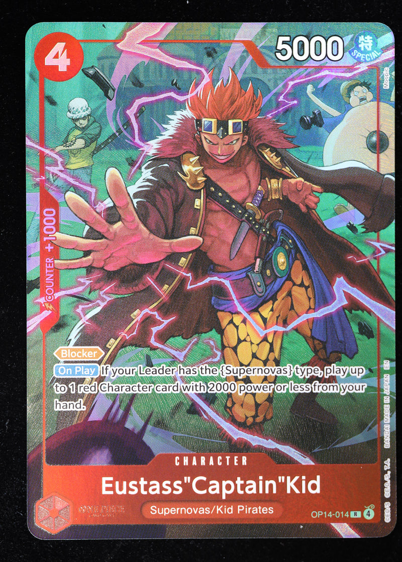 Eustass "Captain" Kid OP14-014 Illustration Box Vol. 8 Promo Foil One Piece Card Game card front