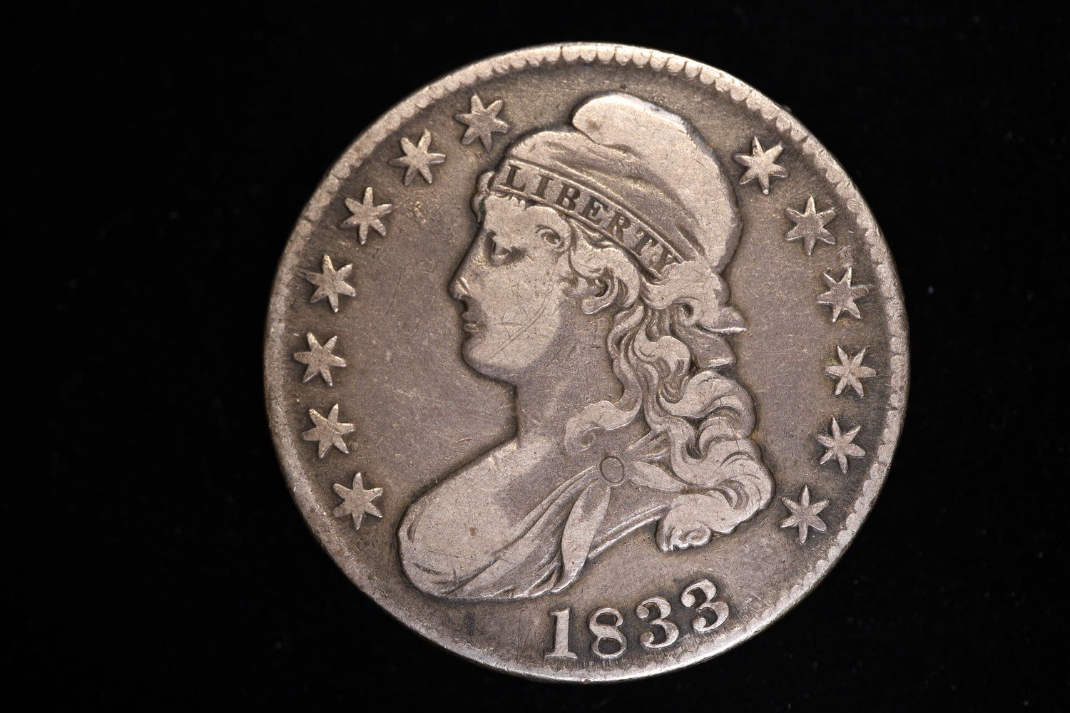 1833 Capped Bust Half Dollar Obverse