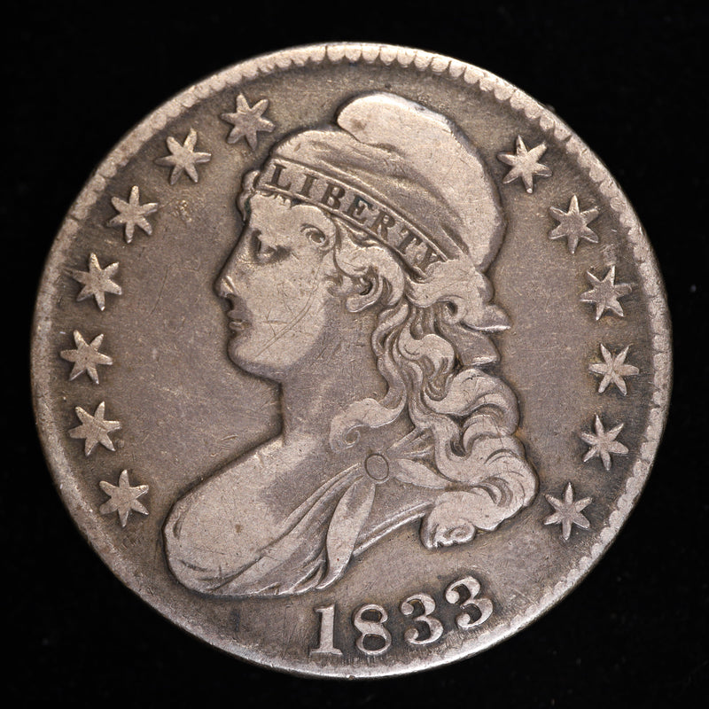 1833 Capped Bust Half Dollar Obverse